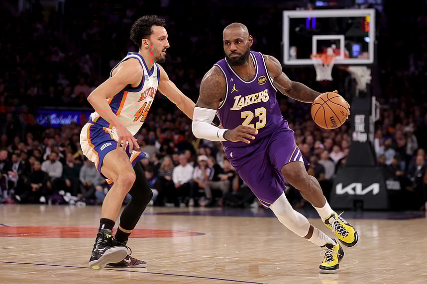 NBA: Los Angeles Lakers at New York Knicks