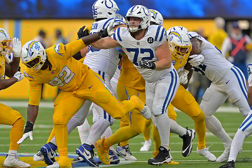 Braden Smith, giants, NFL: Indianapolis Colts at Los Angeles Chargers