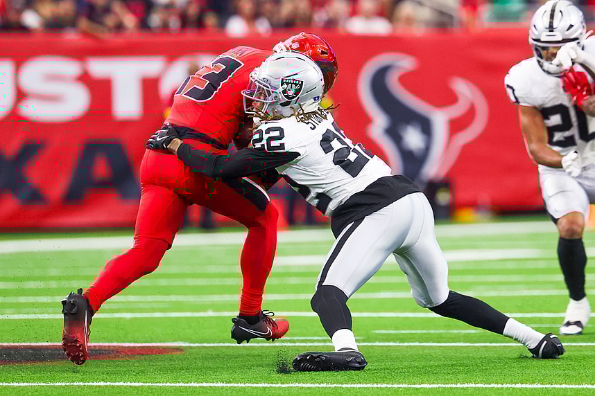 eric stokes, giants, NFL: Las Vegas Raiders at Houston Texans