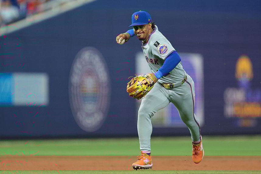 MLB: New York Mets at Miami Marlins -- Francisco Lindor