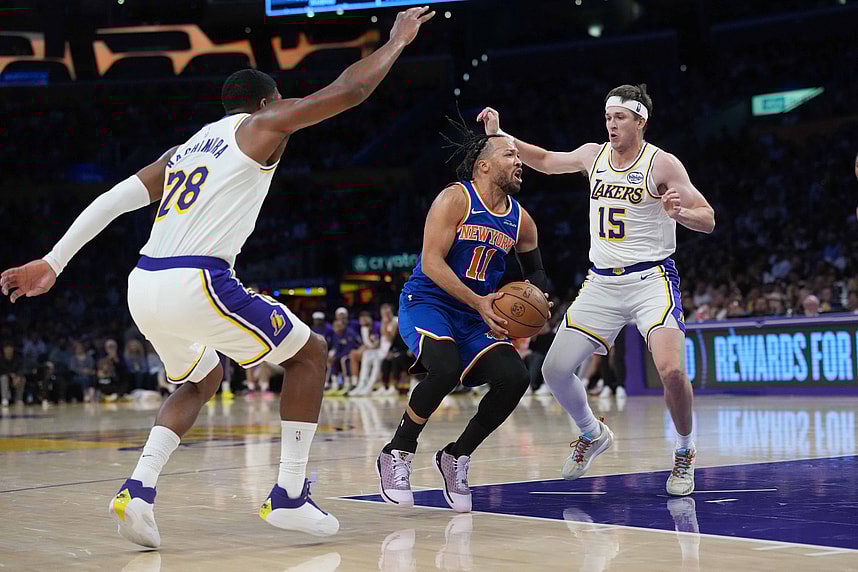 NBA: New York Knicks at Los Angeles Lakers