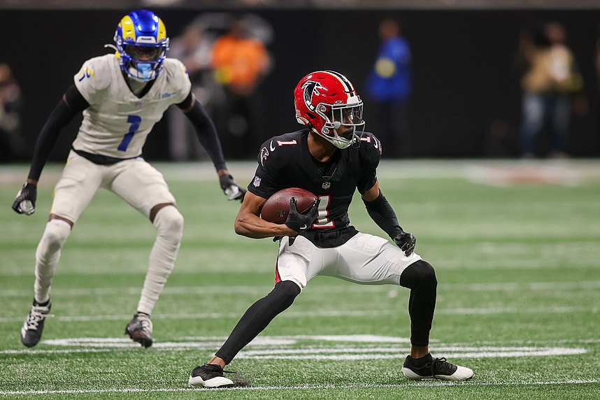 NFL: Los Angeles Rams at Atlanta Falcons, darnell mooney, new york giants