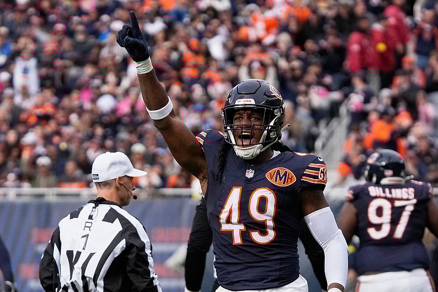 NFL: New Orleans Saints at Chicago Bears, tremaine edmunds, new york giants