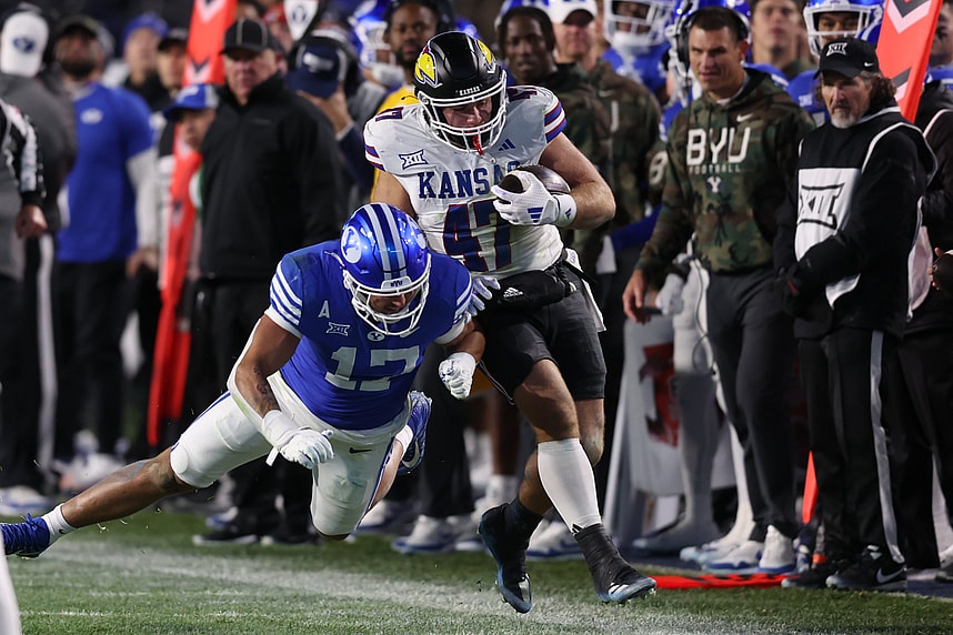 Jack Kelly, giants, NCAA Football: Kansas at Brigham Young