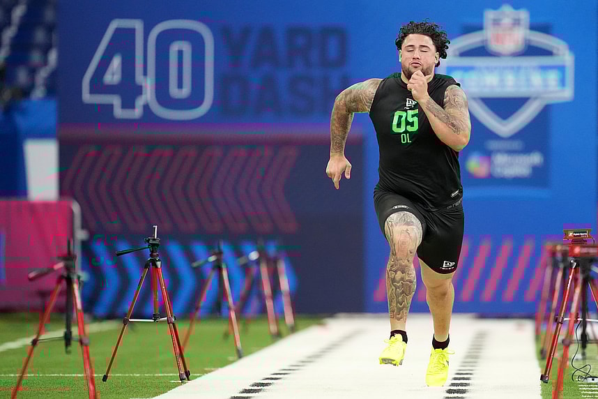 Chase Bisontis, Giants, NFL: Scouting Combine