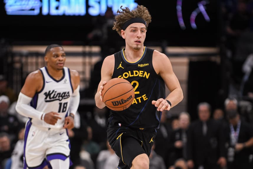 Brandin Podziemski , NBA: Golden State Warriors at Sacramento Kings