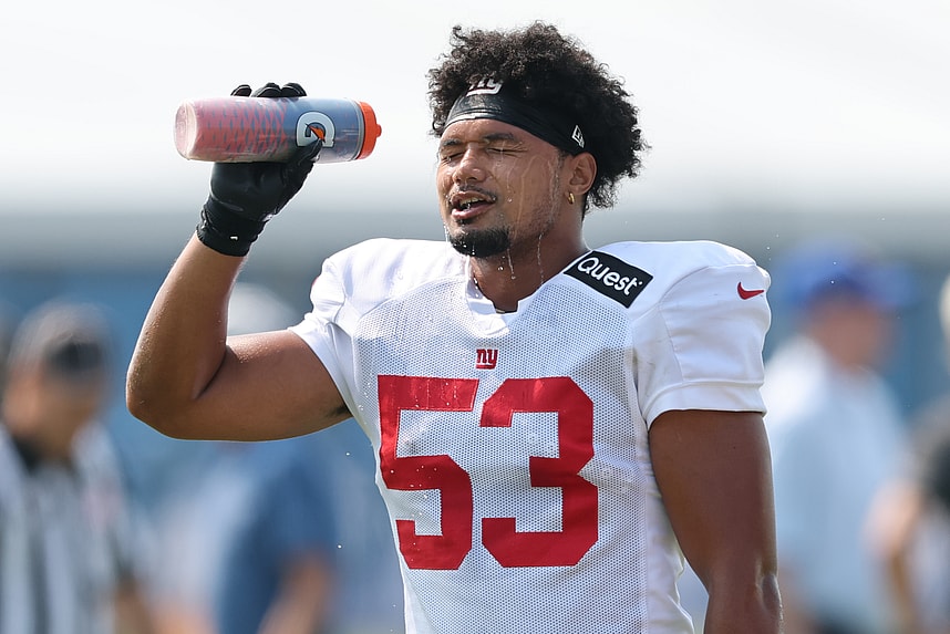 Darius Muasau, NFL: New York Giants Training Camp