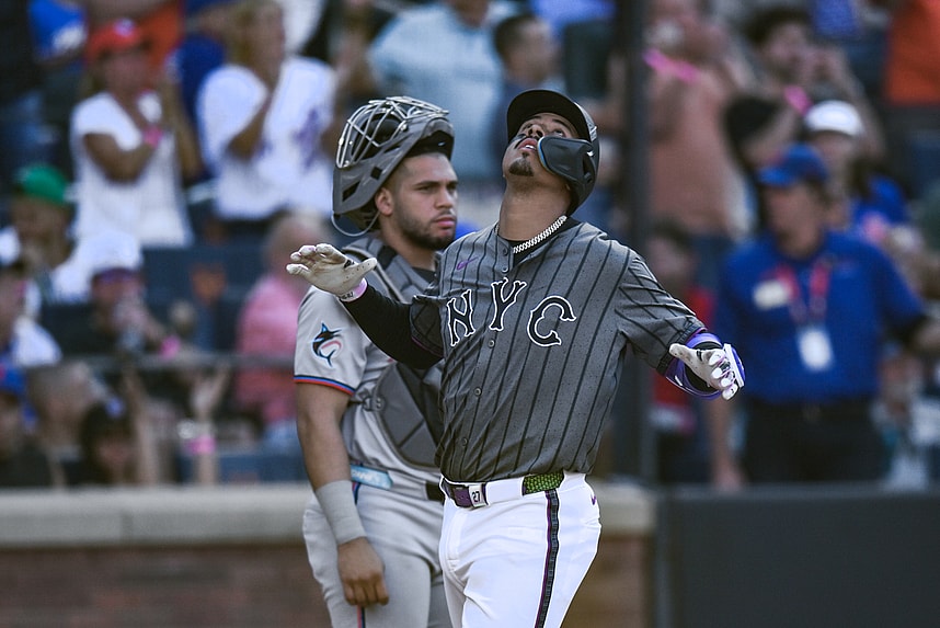 MLB: Miami Marlins at New York Mets -- Mark Vientos