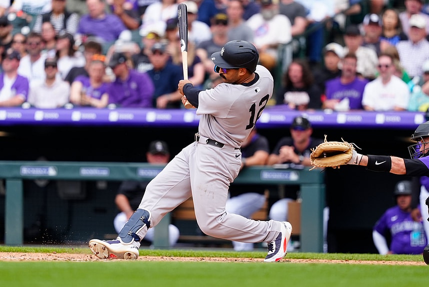 MLB: New York Yankees at Colorado Rockies, trent grisham