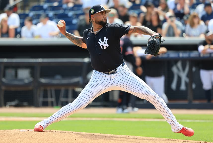 MLB: Spring Training-Detroit Tigers at New York Yankees, luis gil