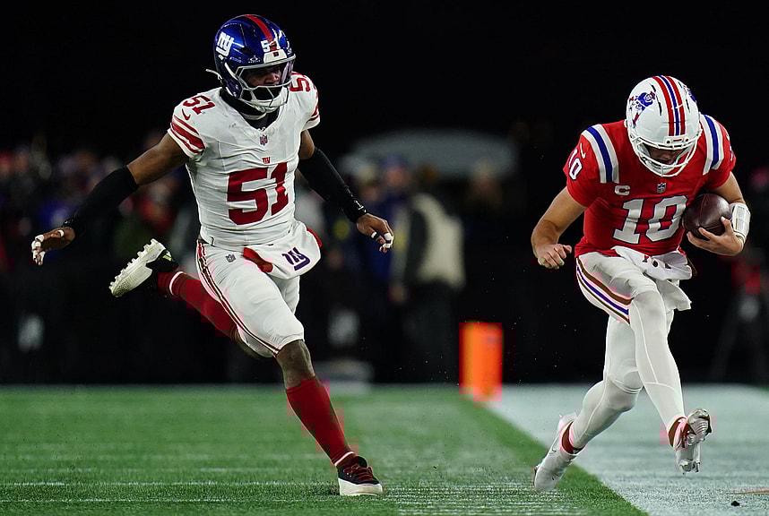 Abdul Carter, NFL: New York Giants at New England Patriots
