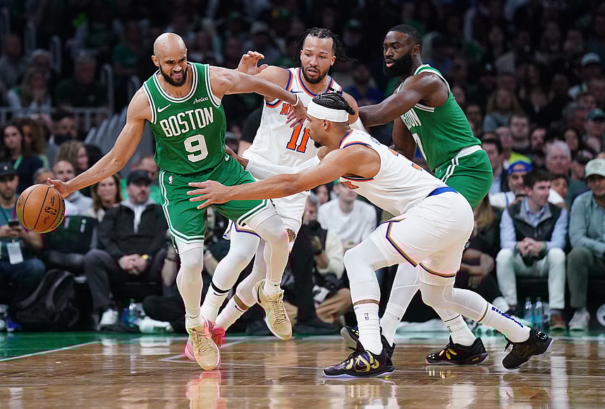 NBA: Playoffs-New York Knicks at Boston Celtics
