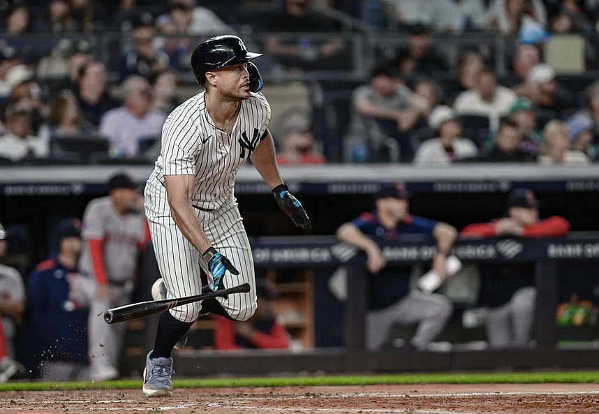 MLB: Boston Red Sox at New York Yankees, giancarlo stanton