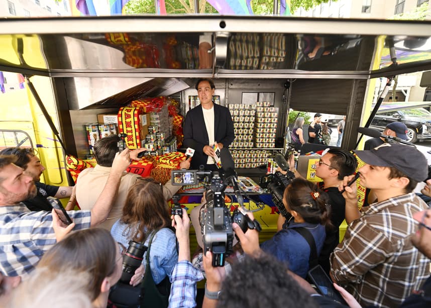 Azzurri, Italy, Italian men's soccer/football team, Alessandro Nesta, NEW YORK, NEW YORK - JUNE 04: Alessandro Nesta launches the Panini America FIFA World Cup 2026™ soccer hub at Rockefeller Center on June 4, 2026 in New York City.