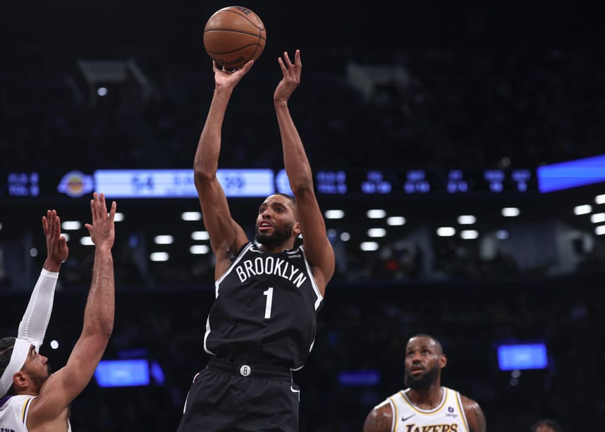 NBA: Los Angeles Lakers at Brooklyn Nets