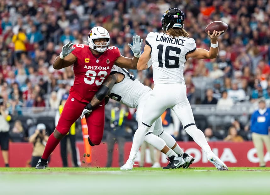 Calais Campbell, giants, NFL: Jacksonville Jaguars at Arizona Cardinals