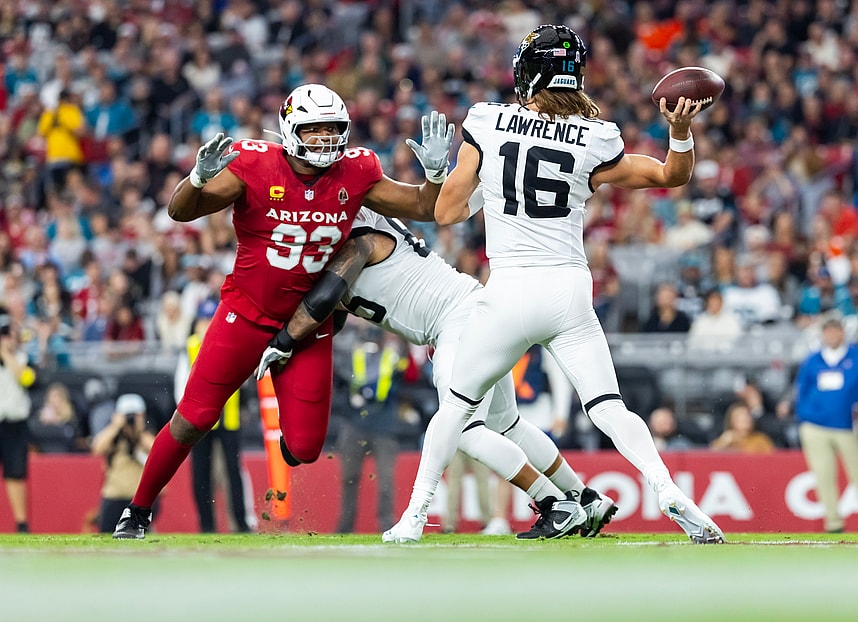 Calais Campbell, giants, NFL: Jacksonville Jaguars at Arizona Cardinals