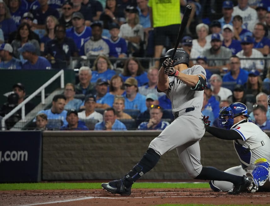 MLB: ALDS-New York Yankees at Kansas City Royals, giancarlo stanton
