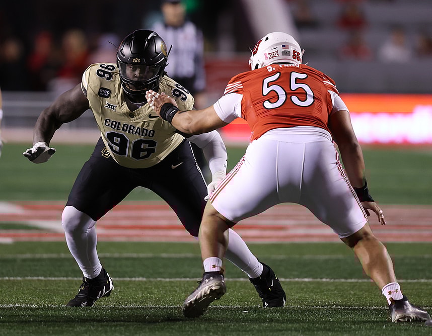 Spencer Fano, giants, NCAA Football: Colorado at Utah