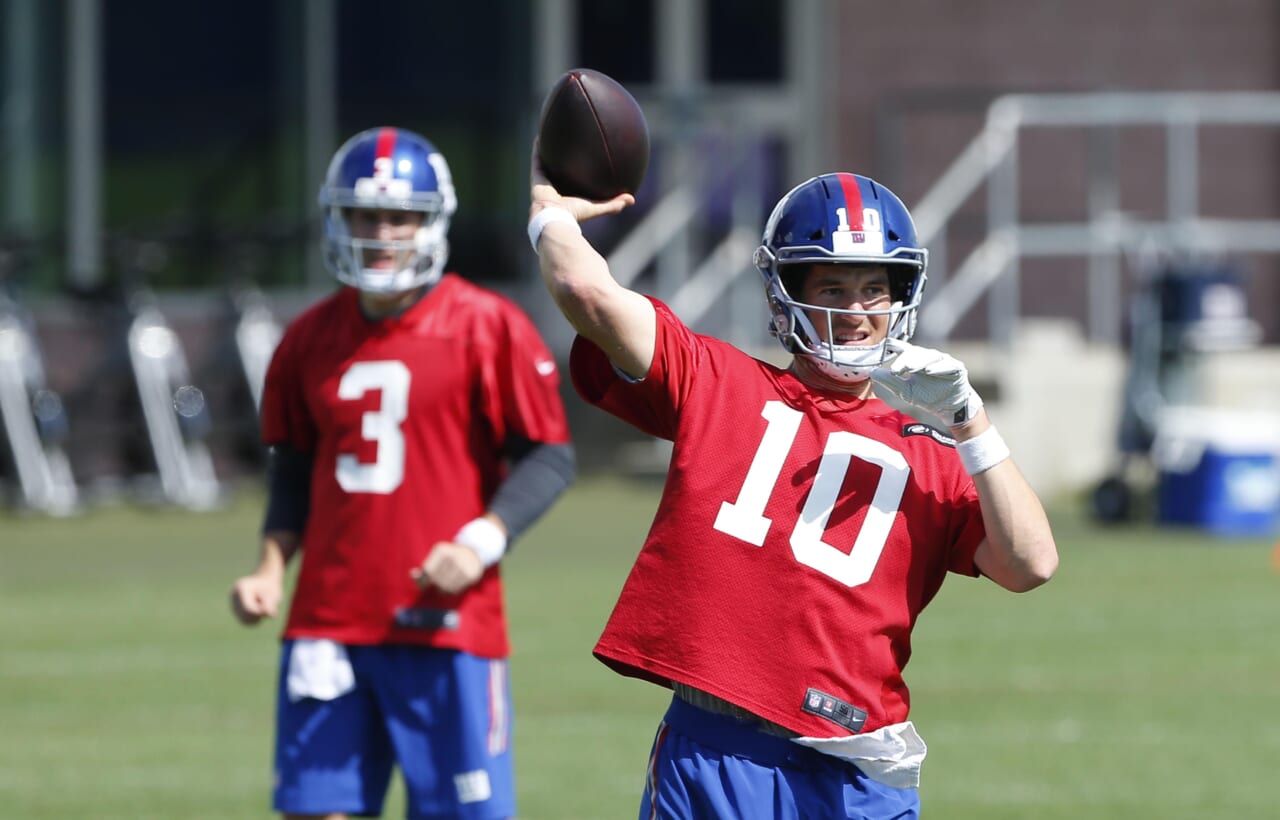 New York Giants: Eli Manning Makes Throws, Training Camp Has First Scuffle
