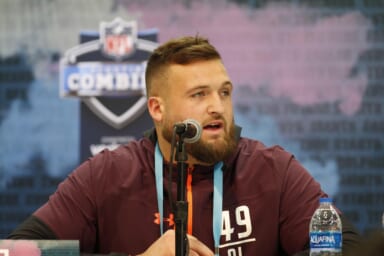 The New York Giants could draft Dalton Risner in the second round of the 2019 NFL draft.