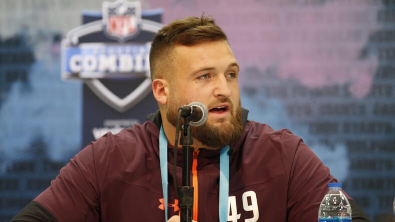 The New York Giants could draft Dalton Risner in the second round of the 2019 NFL draft.