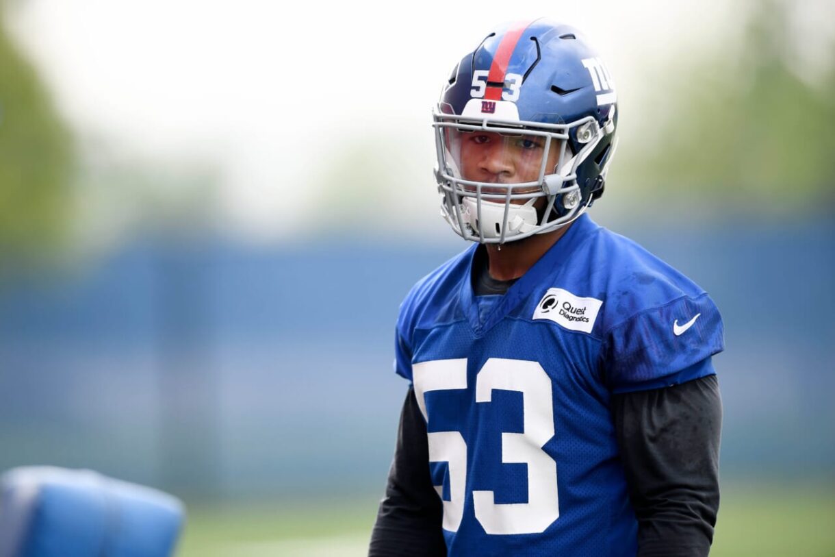 New York Giants rookie, Oshane Ximines.