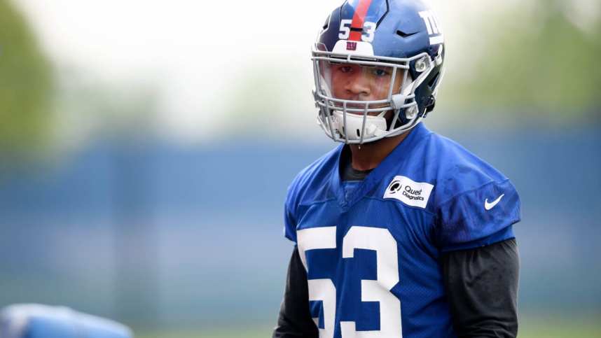 New York Giants rookie, Oshane Ximines.