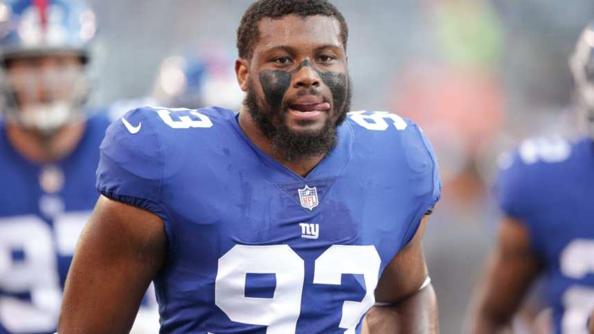 New York Giants linebacker, B.J. Goodson.