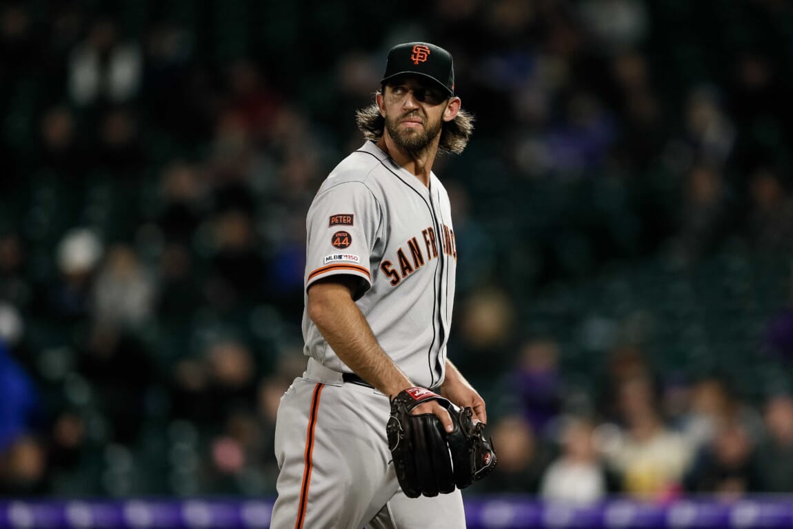 WS2014 Gm7: Bumgarner tosses five scoreless innings 