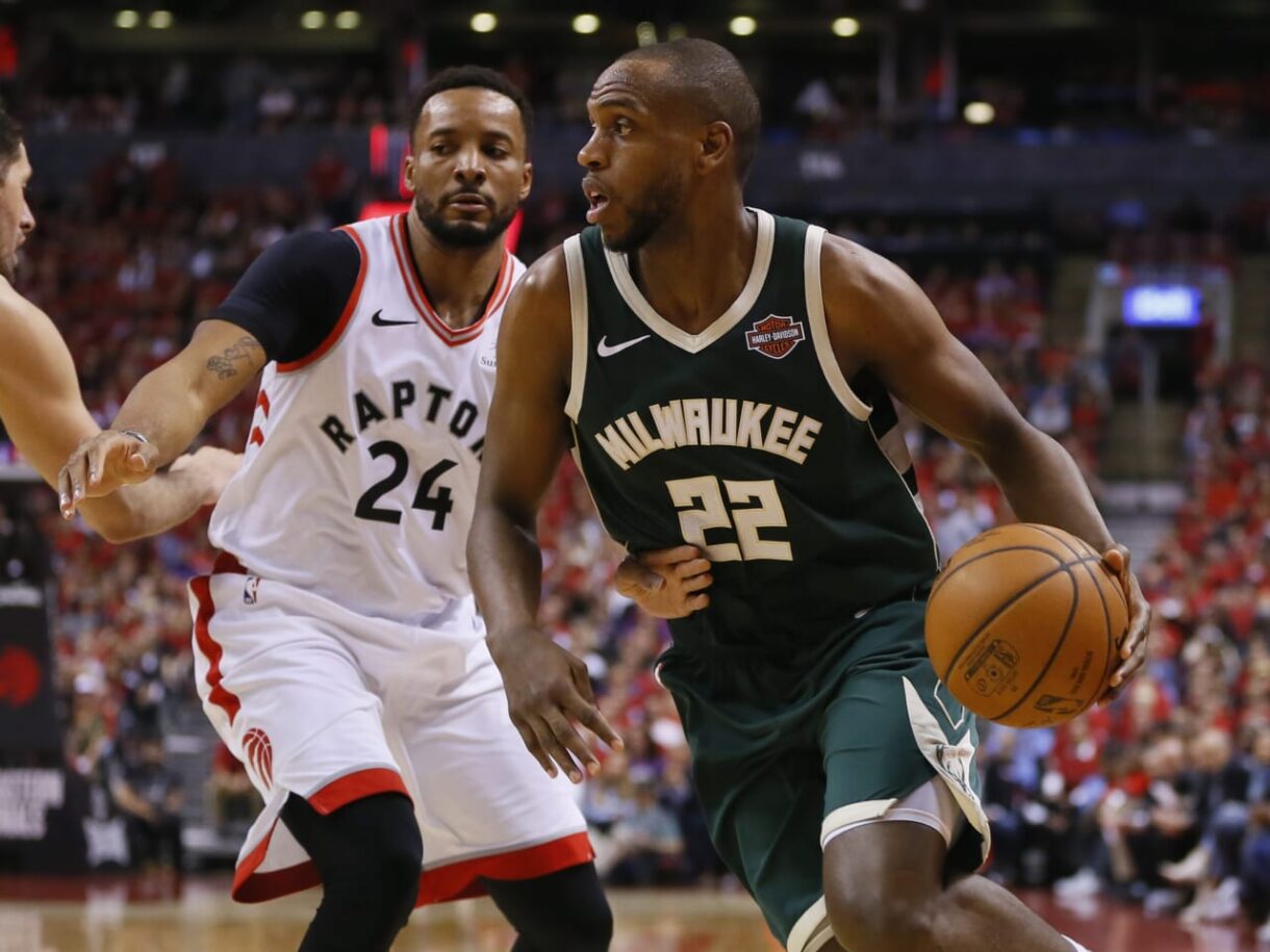 New York Knicks interested in free agent, Khris Middleton.