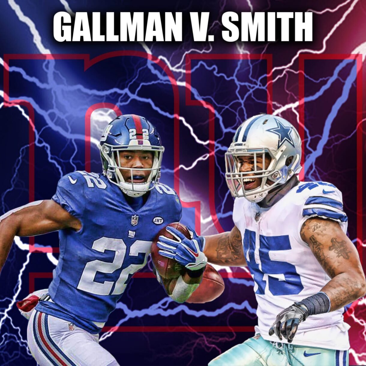 New York Giants, Wayne Gallman, Rod Smith