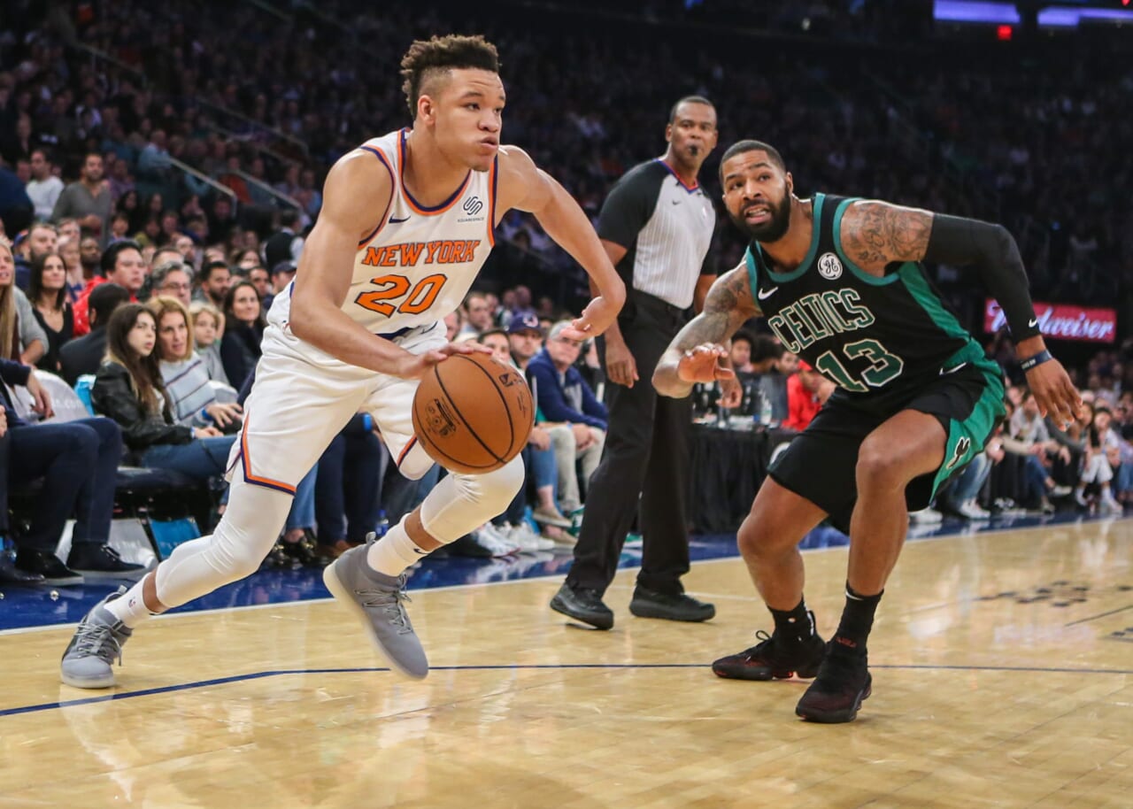 New York Knicks, Boston Celtic, Kevin Knox, Marcus Morris