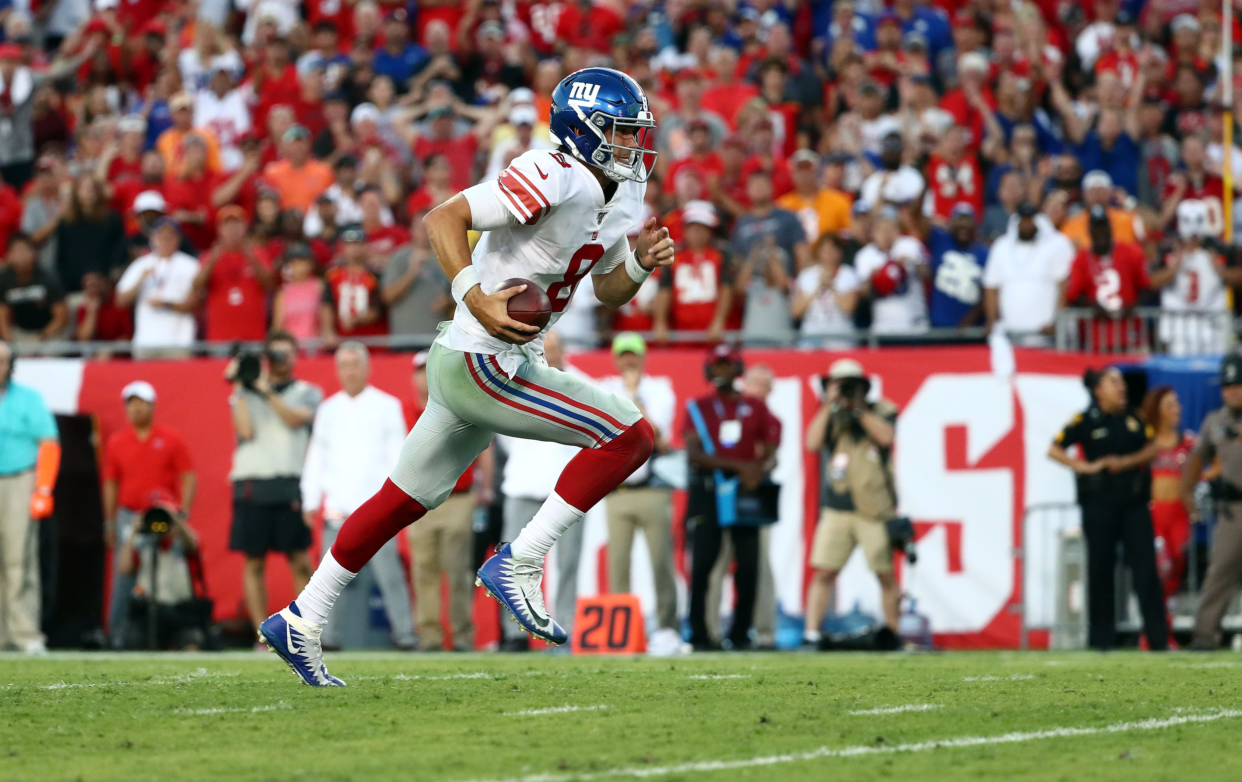 New York Giants Just how fast was Daniel Jones on his two rushing