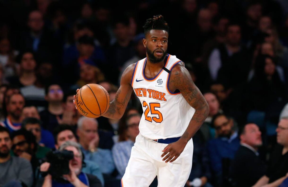 Reggie Bullock of the New York Knicks