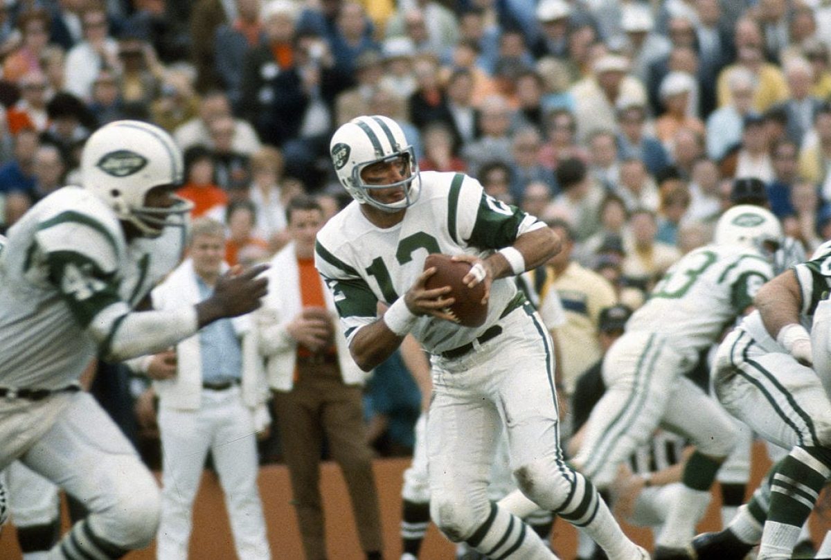 Jerome Barkum of the New York Jets makes a catch against Steve News  Photo - Getty Images