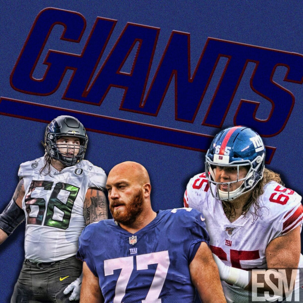 New York Giants, Spencer Pulley, Jon Halapio, Nick Gates