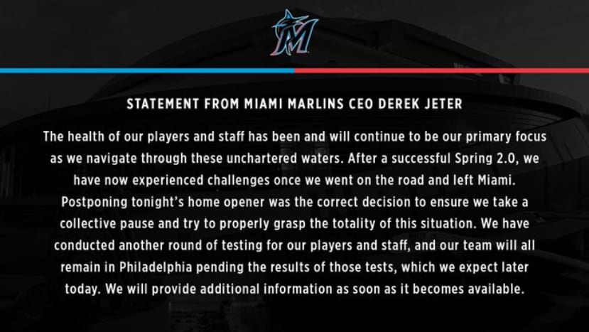 MLB News: Derek Jeter speaks out on COVID-19 Marlins outbreak