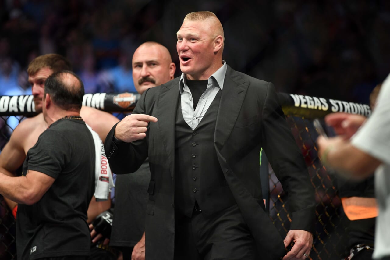 Brock Lesnar hits free agency; Could he come back to the UFC or Bellator?
