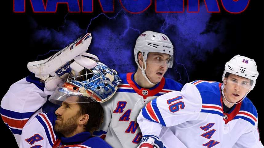 Henrik Lundqvist, Ryan Strome, Jesper Fast, New York Rangers