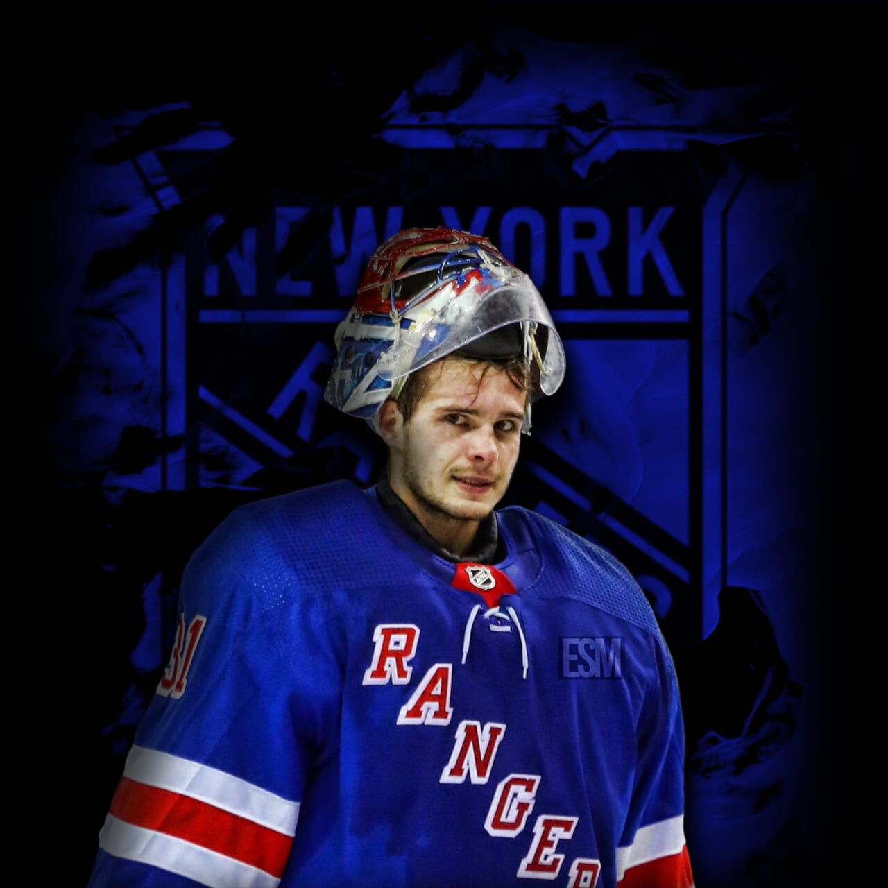 Download Igor Shesterkin Of New York Rangers Wallpaper