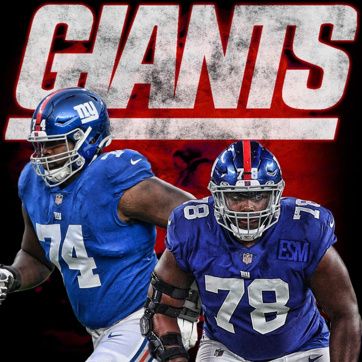 New York Giants, Andrew Thomas, Matt Peart