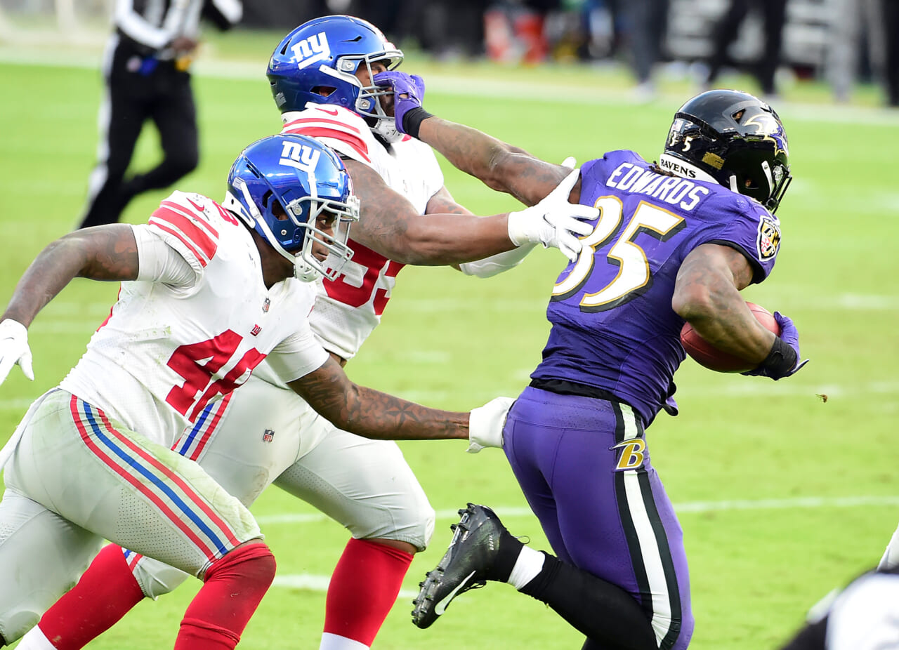 New York Giants defense had no answers for Baltimore Ravens rushing attack in Week 16