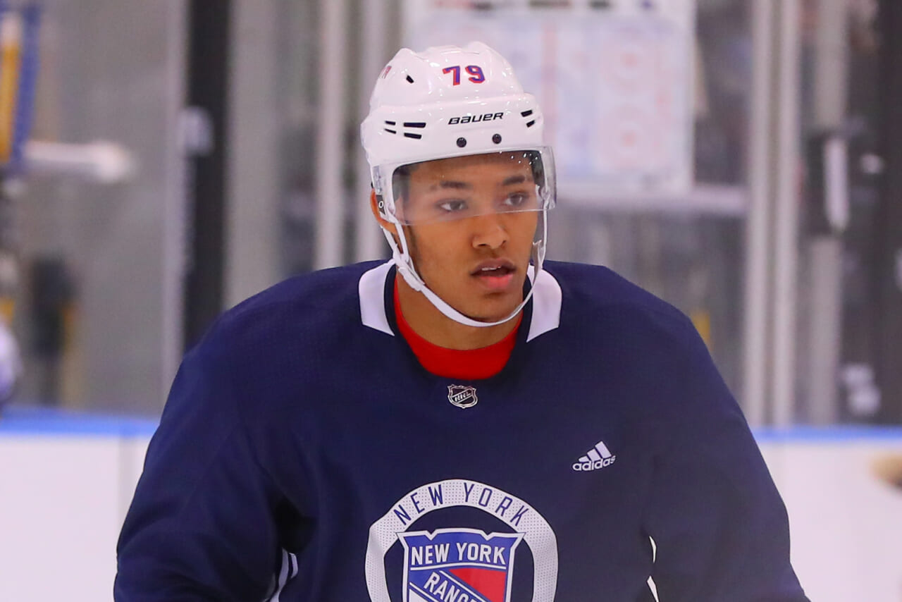 Rangers D K’Andre Miller stands out in first week of camp