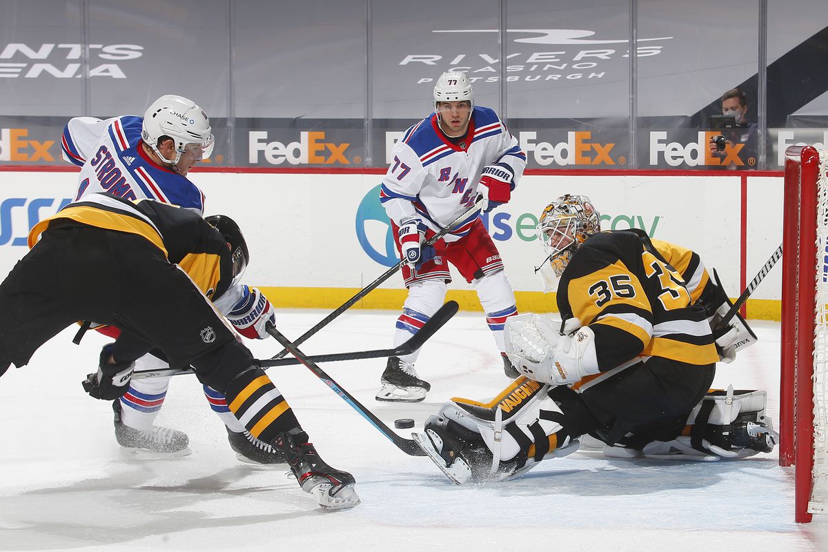 New York Rangers fall on late Pittsburgh Penguins goal