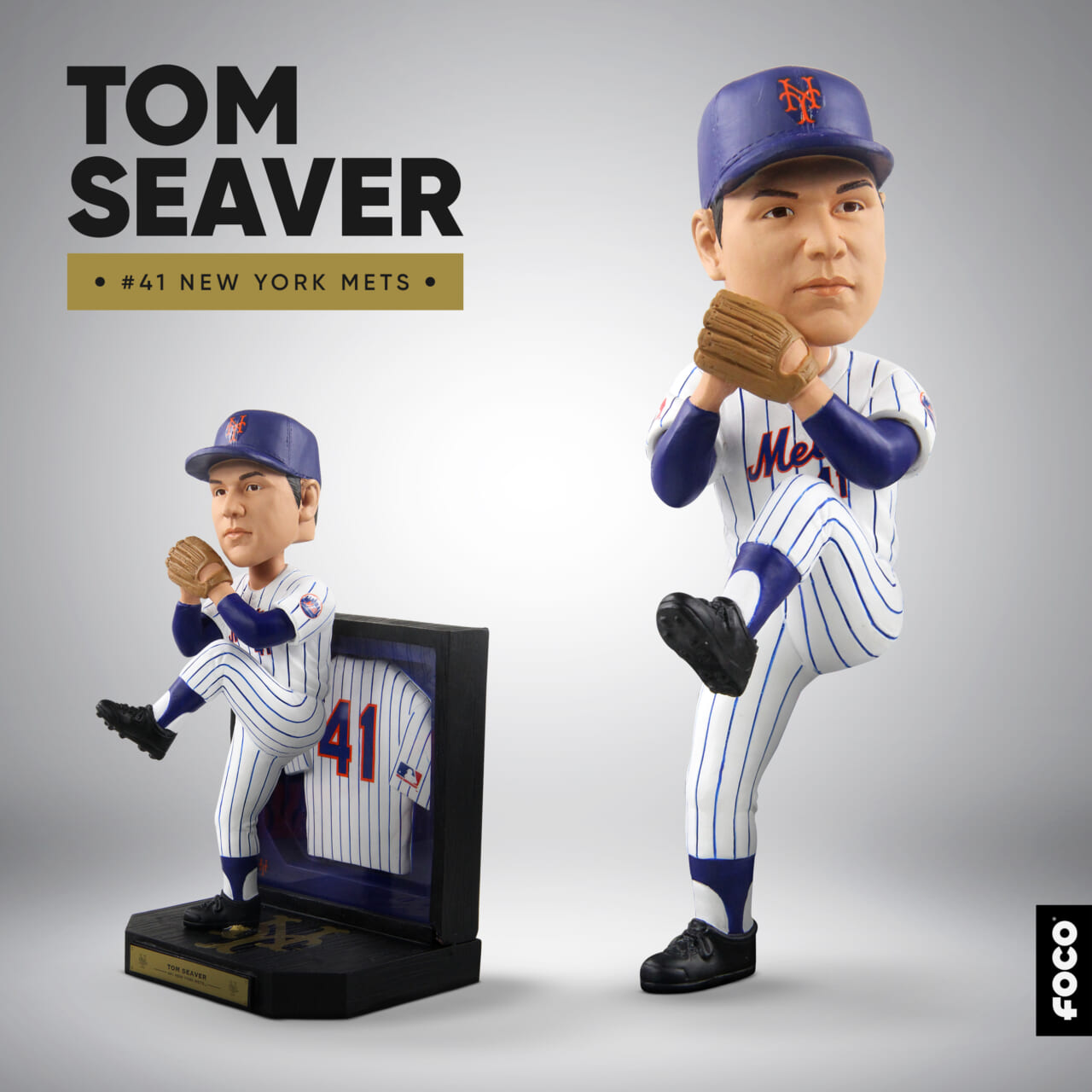 New York Mets: FOCO’s New Tom Seaver Framed Showcase Bobblehead