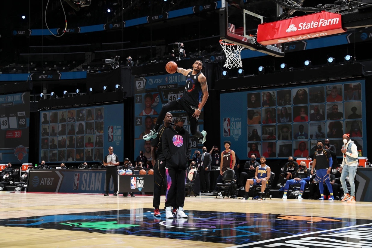 Knicks rookie Obi Toppin falls short in Slam Dunk, hopes to return next year