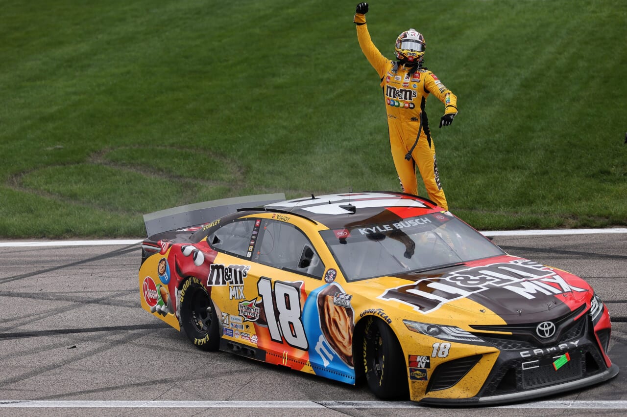 NASCAR Cup Series: Kyle Busch wins the Explore the Pocono Mountains 350 in dramatic fuel mileage race