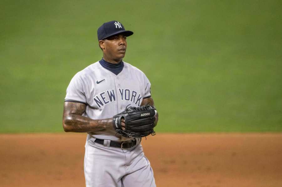 New York BBWAA on X: 'MLB rumors: Aroldis Chapman drawing interest despite  going AWOL; Red Sox still trying to plug holes' by @mikeaxisa for  @CBSSports: The Marlins are among the teams considering