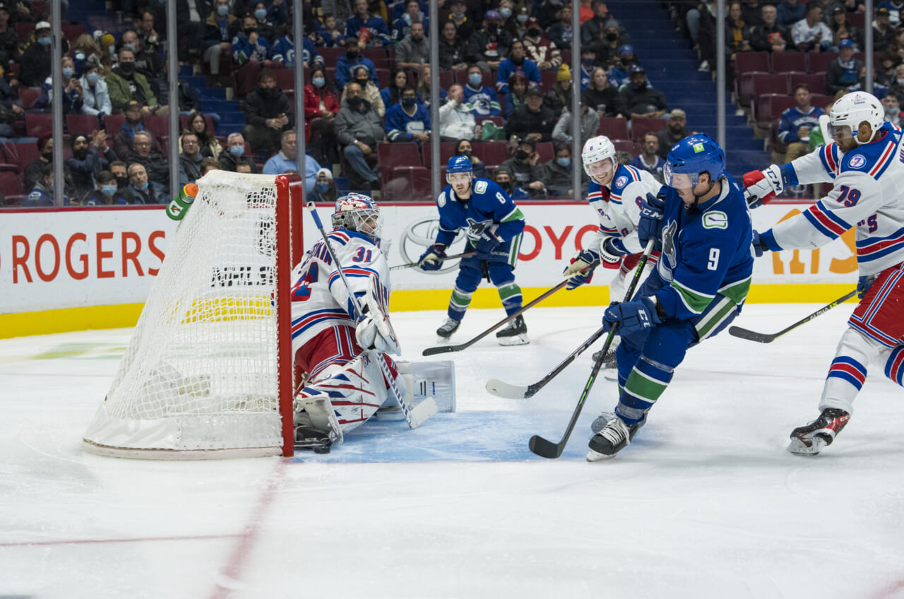 New York Rangers fail to play a complete game, lose 3-2 in OT to Vancouver